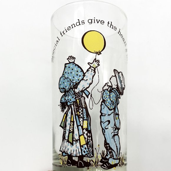 Set of Vintage 1978 American Greetings Holly Hobbie Collectors Glasses-2 Styles - Picture 5 of 7